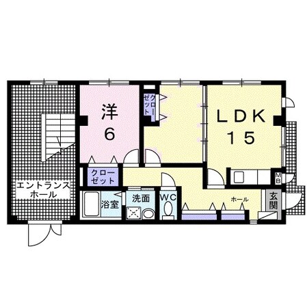 河内天美駅 徒歩15分 1階の物件間取画像